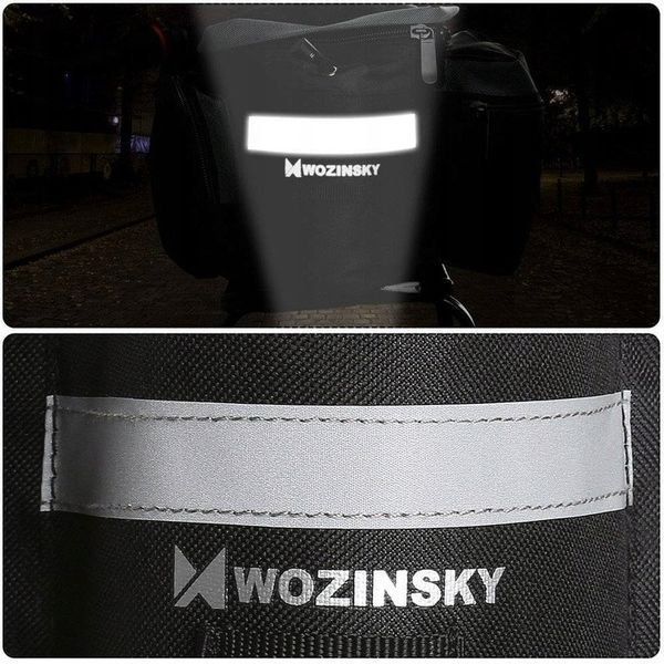 Багажна велосумка, кофр 6L Wozinsky чорна 1787389092 фото