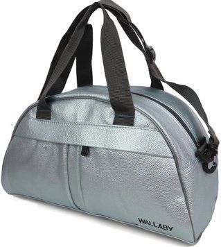 Спортивная сумка из кожзама 16 л Wallaby 313 серебристый 2002216972 фото