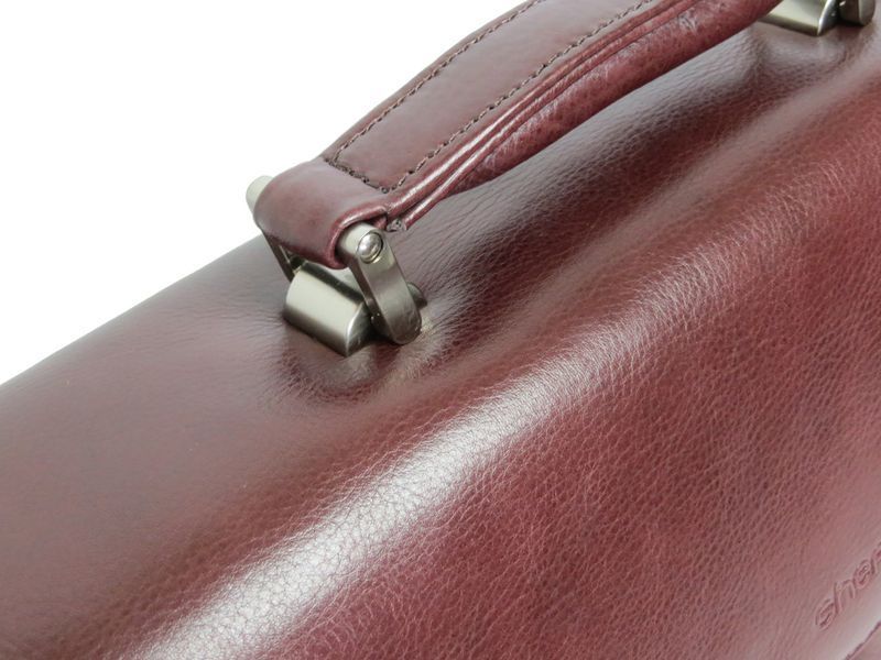 Мужской портфель Sheff из натуральной кожи коричневый 5603262 фото