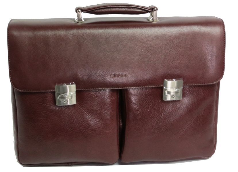 Мужской портфель Sheff из натуральной кожи коричневый 5603262 фото