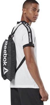 Легкая спортивная сумка-рюкзак, котомка Reebok Gymsack 2.0 черный 2458586583 фото