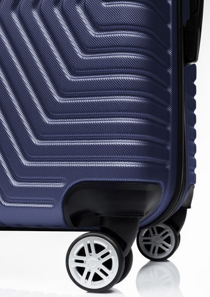 Пластиковый чемодан на колесах большой размер 115L GD Polo синий 2072646701 фото