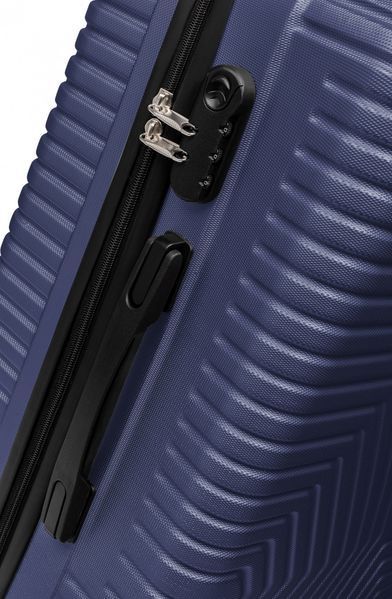 Малый пластиковый чемодан на колесах 45L GD Polo синий 2072652415 фото
