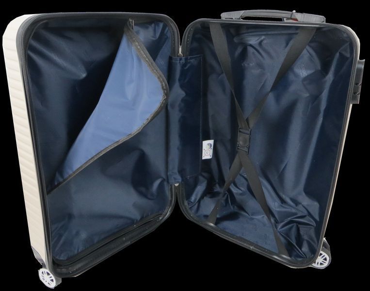 Маленький пластиковый чемодан на колесах 45L GD Polo светло-бежевый 2469444254 фото