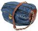 Уцінка! Циліндрична жіноча джинсова сумка Fashion jeans bag синя 1717788770 фото 1